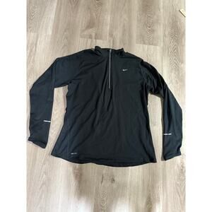 Nike Element Dri-FIt Long Sleeve, Black, Men's XL Activewear, outdoors 1/4 Zip